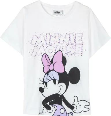 Produktbild von Kurzarm-T-Shirt für Kinder Minnie Mouse Weiß - 2 jahre