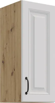 Produktbild von Hängeschrank 30 cm Stilo Weiss + Eiche Artisan Küchenzeile Küchenblock Küche
