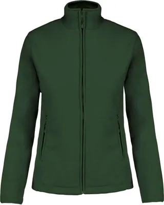 Produktbild von Kariban Damen Fleece Jacke Micro Fleecejacke Windjacke Winterjacke, Größe:XS, Farbe:Forest Green