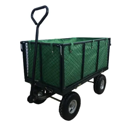 Obrázek produktu pro J.A.D. Tools 11991 Vozík čtyřkolový, drátěná korba, VYSOKÁ bočnice