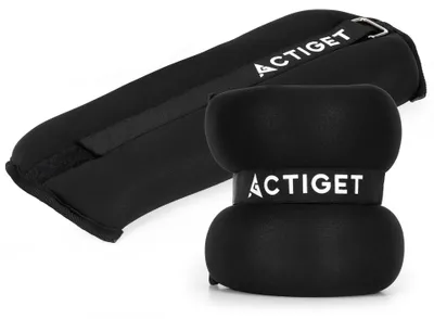 Produktbild von ACTIGET Hand- und Fußgewichte 2x3 kg für Fitness-Training - Schwarz
