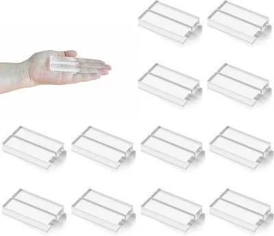 Produktbild von Kartenständer Set - 12 Stück - Transparent und Poliert