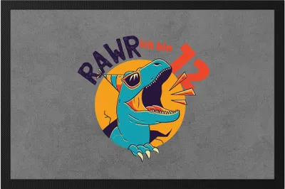 Produktbild von Raw Ich Bin 12 Fußmatte Geschenkidee 12. Geburtstag Humorvoll Sarkastisch Dinosaurier T-Rex Dino