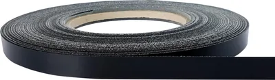 Produktbild von Kantenumleimer 2x2500 cm - Schwarz Matt - Melamin Kantenband mit Schmelzkleber für stabile Möbelkanten - Umleimer für Schutz und dekorativen Abschluss von Möbelplatten - Furnierband zum Aufbügeln