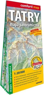 Zdjęcie produktu dla Tatry Mapa panoramiczna laminowana 1:28 000 ExpressMap
