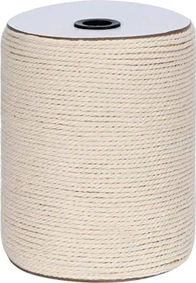 Produktbild von Makramee-Garn im Sonderangebot, 4 mm x 328 Yards (984 Fuß), Natur-Makramee-Seil – 3-strängiges, gedrehtes Makramee-Garn für Wandbehänge, Pflanzenampeln und Bastelarbeiten