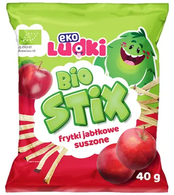 FRYTKI JABŁKOWE SUSZONE BIO 40 g - EKO LUDKI