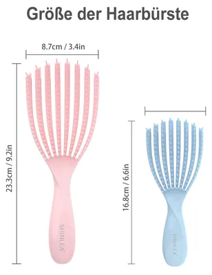 Produktbild von Haarbürste SHINLEA 2 Stück Detangler Bürste für nasses & trockenes Haar