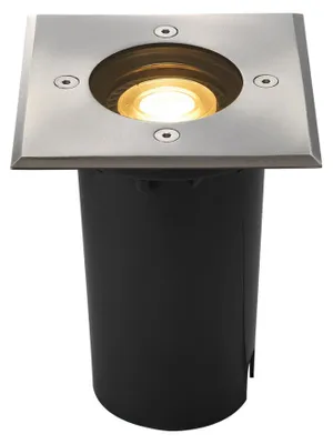 Obrázok produktu pre SLV 227684 SOLASTO Zapustené podlahové svetlo, hranaté, nerezová lišta GU10