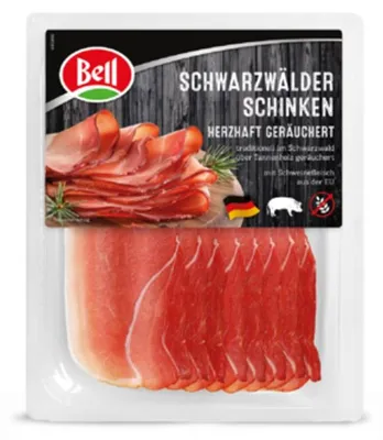 Zdjęcie produktu dla Szynka szwarcwaldzka plastry 80 g Bell