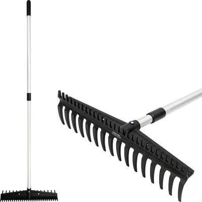 Immagine prodotto di Rastrello da giardino Strend Pro Premium S891-AL, 445x115 mm, 16 denti, manico telescopico in alluminio