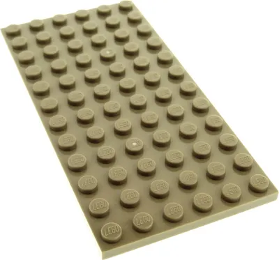 Produktbild von 1x Lego Bau Platte 6x12 dunkel beige Basic Grundplatte 79004 7621 4266897 3028