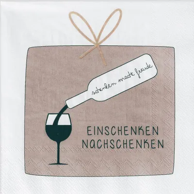 Produktbild von Räder Serviette 33x33cm Schenken macht Freude