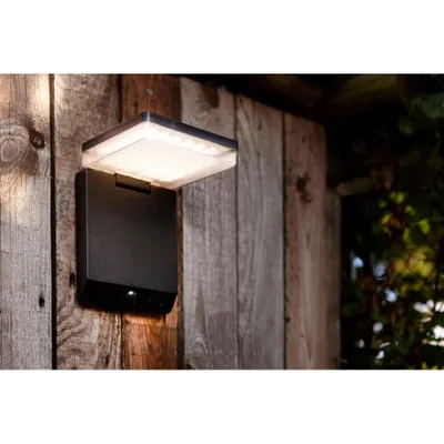 Produktbild von LUTEC 6943101012, Wandbeleuchtung für den Außenbereich, Schwarz, Aluminium, IP44, Garten, III