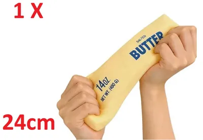 Produktbild von 1 X Therapieknete Squishy Butter–Weiche dehnbar Knetmasse weicher Slow lustigen Butter-Design, Anti-Stress, Spielspaß für Kinder & Erwachsene (400 G)