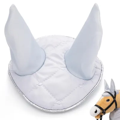 Produktbild von Hoofly Hobby Horse Zubehör – Fliegenhaube in Grau für Hobby Horses ] - Ideal für Spiel & Training