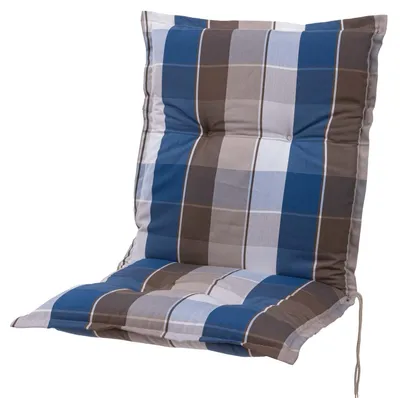 Produktbild von Auflage Niederlehner Prato 10358-100 blau-braun-weiß kariert Sun Garden