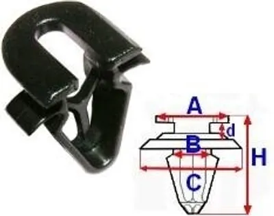 Image de ROMIX Clip C60423 pour VOLVO V70 II (285) V50 (545) V40 break (645) S40 II (544)