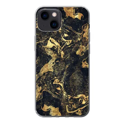 Produktbild von MuchoWow® Handyhülle Schutzhülle Hülle für iPhone 13 mini Marmor - Luxus - Gold Silikon Softcase Handy Hülle - Softcase