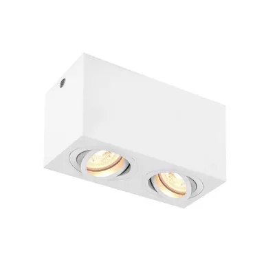 Produktbild von SLV TRILEDO, Indoor Deckenaufbauleuchte, QPAR51,  2x, weiß, max 10W