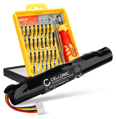 Produktbild von CELLONIC 1x Akku für Lautsprecher Kompatibel mit Bang & Olufsen BeoPlay A2, BeoLit 17, BeoLit 15 - (3400mAh, 7.4V) + Werkzeug-Set