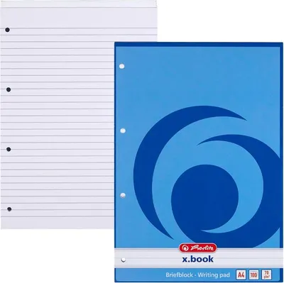 Immagine prodotto di herlitz 733410 Briefblock x.book DIN A4 liniert