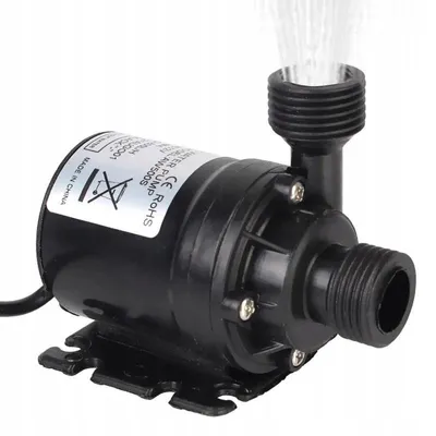 Produktbild von Tauchwasserpumpe - 800 l/h - DC 12 V - 5 m Förderhöhe - Bürstenloser 19-W-Motor - Leise - Kunststoff