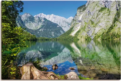 Produktbild von ARTland Leinwandbild Obersee Berchtesgadener Land II Größe: 30x20 cm