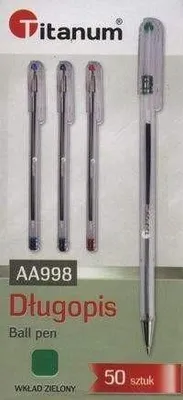 Produktbild von Titanum AA998 Kugelschreiber Grüne Tinte 0,7mm