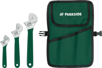 Produktbild von PARKSIDE® Rollgabelschlüssel-/Wasserpumpenzangen-Set  (Rollgabelschlüssel-Set 3-tlg)