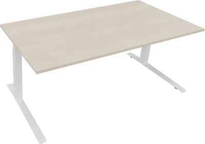 Produktbild von Sitz-/Stehtisch Kufe Doppels. Quad. B1800xT900xH645-1275 ws/Akazie