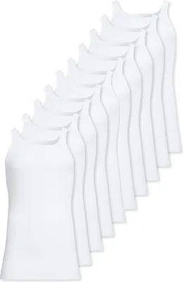 Produktbild von Conta 10er Pack Feinripp Unterhemd / Tanktop Formstabil, Pflegeleicht, Angehm auf der Haut