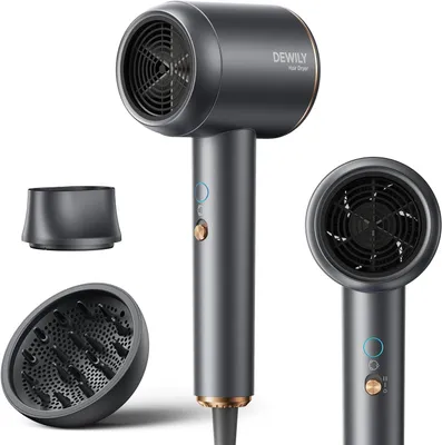 Zdjęcie produktu dla Suszarka jonowa z dyfuzorem, 1800W, suszarka do włosów. Szybkie suszenie, 3 stopnie temperatury, 2 prędkości. Kompaktowa, przenośna, idealna w podróży. Do kręcenia loków i prostowania włosów