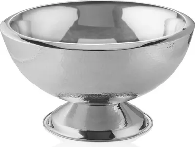 Produktbild von Champagnerkühler, Ø 43 cm, Höhe 24 cm, 15 ltr., gehämmerte Oberfläche, poliert, Chromnickelstahl