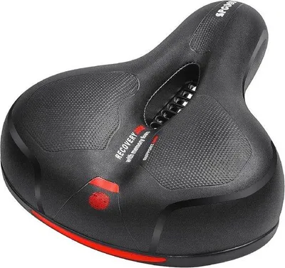 Productafbeelding van Ergonomisch Fietszadel met Schokdemping en Reflecterende Band voor Stadsfiets, Mountainbike en Racefiets