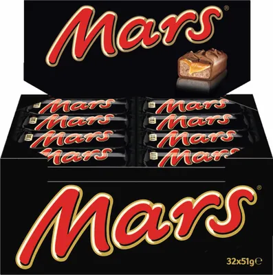 Immagine prodotto di Mars Classic, barretta di cioccolato, cioccolato, cioccolato e caramello, 32 pezzi, 51 g ciascuno
