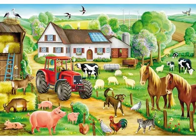 Image de Puzzle a la ferme : les animaux 100 pieces - schmidt - 56003