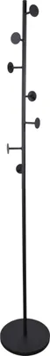 Produktbild von LOFT42 Bern Standgarderobe - Schwarz - Metall - 170x27
