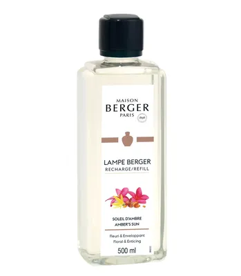 Zdjęcie produktu dla Maison Berger Paris 115145, Butelka, Płynny, Bursztyn, Drzewo cedrowe, Cyklamen, Figa, Frezja, Jaśmin, Różowy, Tuberoza, Ylang-ylang, Czarny, Przezroczysty, Biały, 500 ml, Lampe Berger
