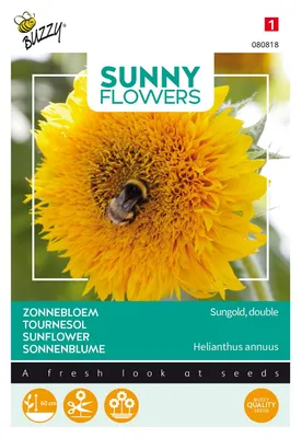 Image de Buzzy Sunny Flowers Tournesol bas Sungold graines remplies - Environ 2.5 gr | Buzzy_080818