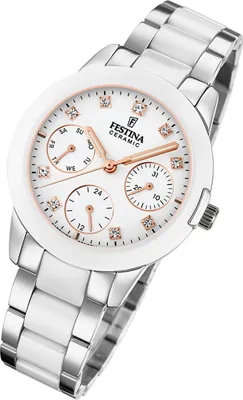 Immagine prodotto di Festina orologio da donna in Vetroceramica F20497/1 orologio da polso in acciaio inossidabile bianco argento UF20497/1