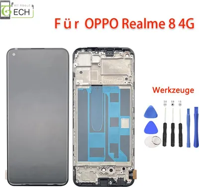 Produktbild von Für Oppo Realme 8 4G RMX3241 LCD Display mit Rahmen Bildschirm Touch Screen