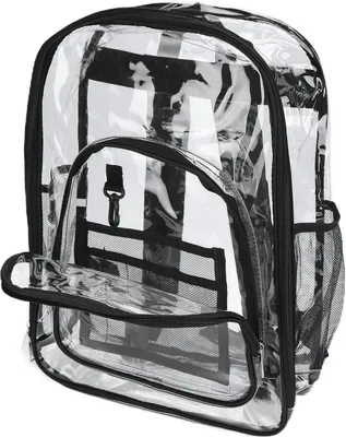 Produktbild von Transparenter Rucksack, wasserdichte PVC-Aufbewahrungstasche, Schüler-Schultasche für Reisen im Freien