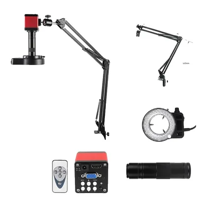 Obrázok produktu pre Digitálna mikroskopická kamera, zväčšenie 1-150x, výstup HDMI 1080P, sada HDMI VGA - sada HDMI VGA