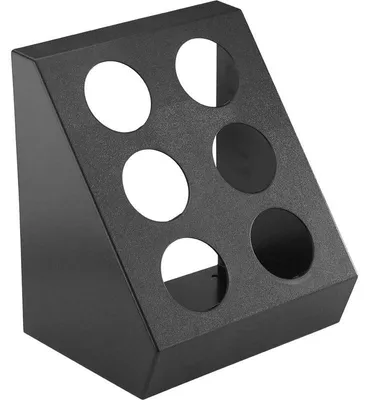 Produktbild von Besteckbehälter, schwarz für 6 Besteckköcher