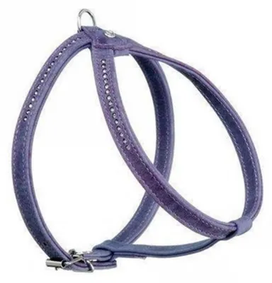 Produktbild von Karlie Buffalo Denim Strass Geschirr - Lavendel - 25-32 cm