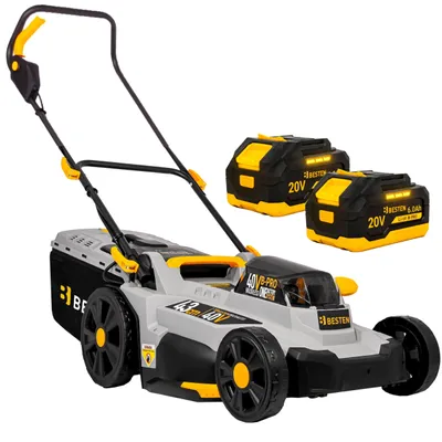 Produktbild von Akku-Rasenmäher Brushless 43 Cm 40V 2X Akku 12Ah Stark Besten