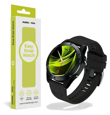 Imagen del producto de Mobile Origin MO-ES22-BLK, Correa, Smartwatch, , Garmin, 22mm. Compatible con: Garmin Approach S60, Garmin Approach S62, Garmin Descent G1, Garmin D2 Delta, Garmin D2..., Silicona