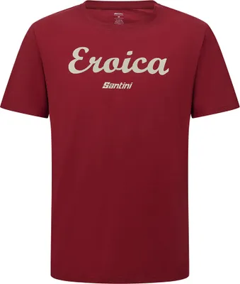 Immagine prodotto di Maglietta a maniche corte "Santini Eroica", colore rosso, taglia S, per uomo