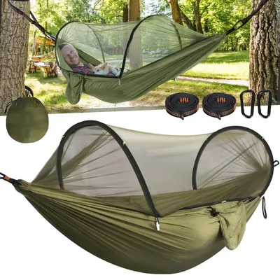 Produktbild von Hängematte mit Moskitonetz 1 Personen Ultraleicht Camping Hängematte Hammock